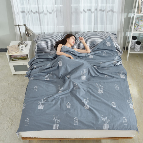 旅行隔髒睡袋純棉可攜式戶外內膽雙人酒店賓館隔髒全棉床單被套