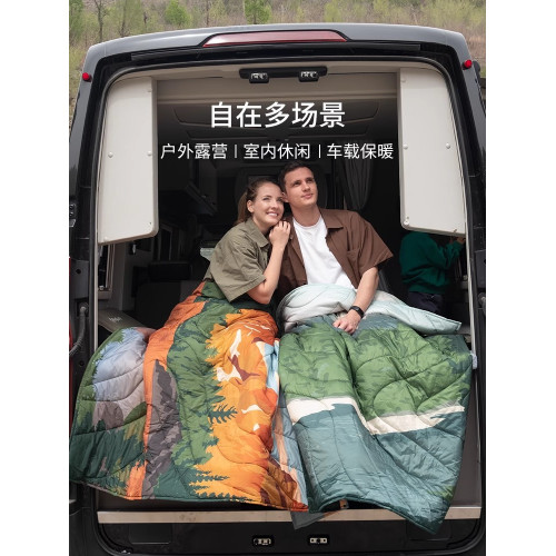 KingCamp戶外披肩毯多功能可攜式露營單人隔髒睡袋辦公室午休睡毯