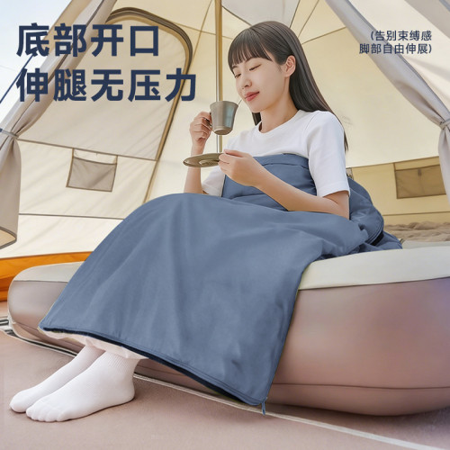 迷你超輕成人夏季尼龍隔髒睡袋戶外旅遊露營羽絨棉可機洗可拼接