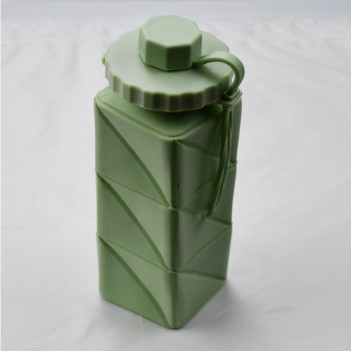 運動矽膠折曡水壺運動騎行水壺戶外可攜式矽膠水壺食品級可折曡