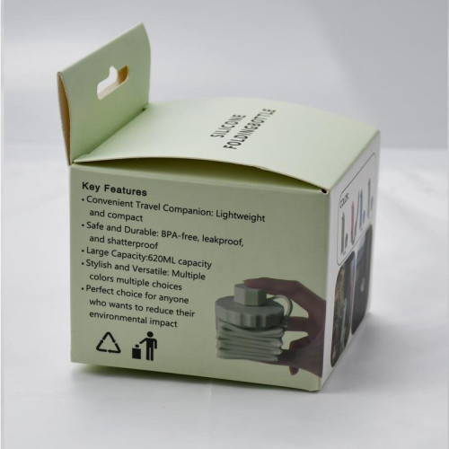 運動矽膠折曡水壺運動騎行水壺戶外可攜式矽膠水壺食品級可折曡