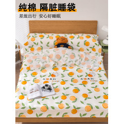 住酒店隔髒睡袋純棉非必備神器可攜式出差旅遊旅行床單被罩一體式