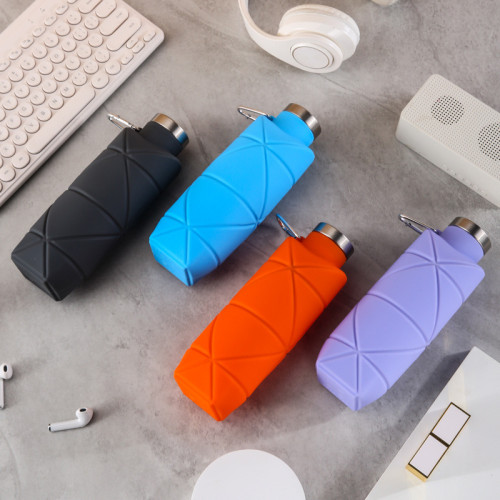 鉑金矽膠菱形折疊水壺Platinum silicone diamond folding kettle