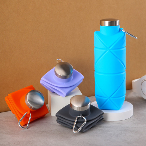 鉑金矽膠菱形折疊水壺Platinum silicone diamond folding kettle