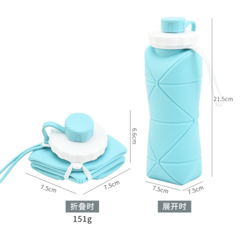 折疊水壺創意矽膠水杯戶外運動水壺旅行水杯矽膠折疊杯咖啡杯隨手