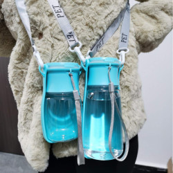 狗狗可攜式可斜背水杯外出遛狗戶外喝水壺可折疊水壺寵物飲水器