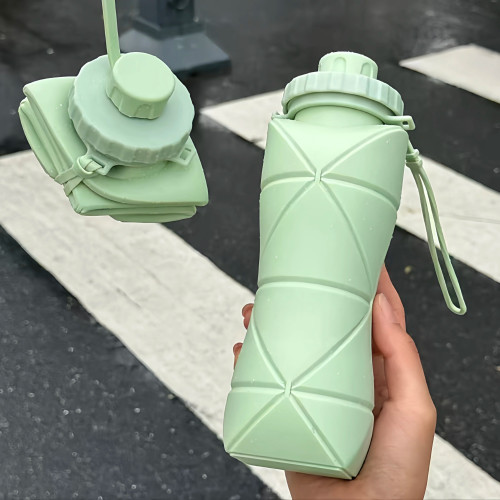 矽膠折曡水壺運動健身可攜式隨身矽膠咖啡杯戶外旅遊大容量防燙水袋