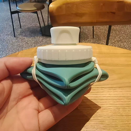 矽膠折曡水壺運動健身可攜式隨身矽膠咖啡杯戶外旅遊大容量防燙水袋