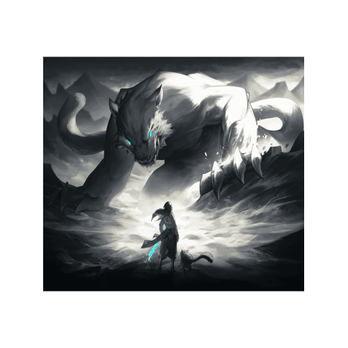 Tekkusai-The Beast鋼化玻璃滑鼠墊桌墊辦公電競遊戯FPS專用大號