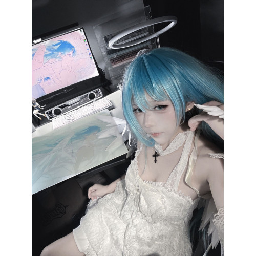 LUMEN 清 塗層速度二次元鋼化玻璃滑鼠墊女生電競遊戯FPS專用大號
