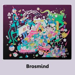 斯凱派SkyPAD 3.0 Brosmind鋼化玻璃滑鼠墊超大號電競遊戯FPS專用