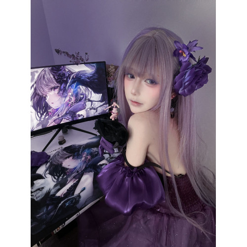 BehreGaming 黑蓮二次元塗層鋼化玻璃滑鼠墊電競遊戯FPS專用大號