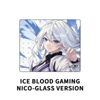 Iceblood Gaming Nico1.0塗層鋼化玻璃滑鼠墊電競遊戯FPS專用大號