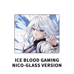 Iceblood Gaming Nico1.0塗層鋼化玻璃滑鼠墊電競遊戯FPS專用大號
