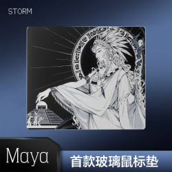 LAMZU Maya瑪雅二次元鋼化玻璃滑鼠墊桌墊電競遊戯FPS專用超大號