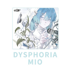 知鬱DYSPHORIA MIO二次元鋼化玻璃滑鼠墊女生桌墊辦公FPS專用大號