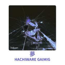 Hachiware [夢]塗層鋼化玻璃滑鼠墊桌墊辦公電競遊戯FPS專用大號
