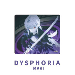 知鬱DYSPHORIA MAKI真希潤滑塗層鋼化玻璃滑鼠墊APEX OW洲瓦長TTK