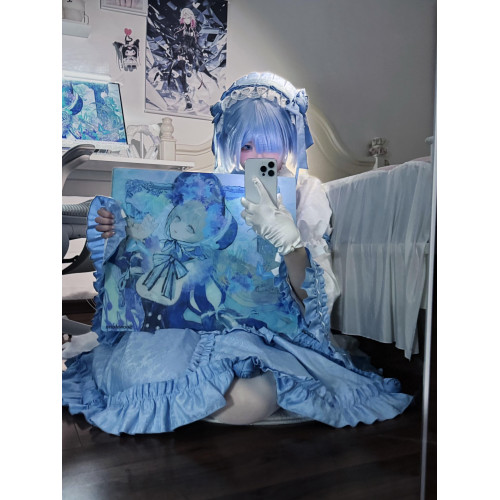 Snowstorm 蝶 微蝕刻塗層玻璃墊鋼化玻璃滑鼠墊電競遊戯FPS專用大