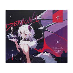 Yuki Aim x Demon1大魔王鋼化玻璃滑鼠墊女生電競遊戯FPS專用大號
