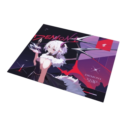 Yuki Aim x Demon1大魔王鋼化玻璃滑鼠墊女生電競遊戯FPS專用大號