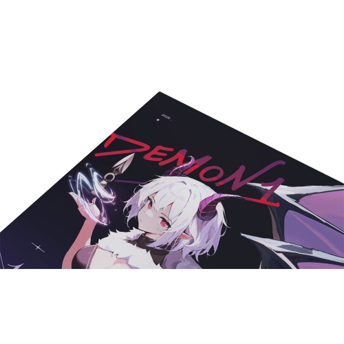 Yuki Aim x Demon1大魔王鋼化玻璃滑鼠墊女生電競遊戯FPS專用大號