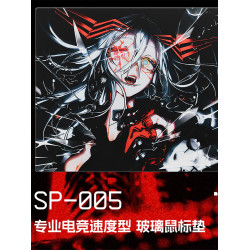 WALLHACK沃哈克SP005獵殺者CARNAGE SORA鋼化玻璃滑鼠墊桌墊辦公