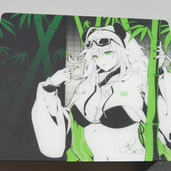 Uncle Panda Bamboo不秋 鋼化玻璃滑鼠墊桌墊辦公電競遊戯FPS專用