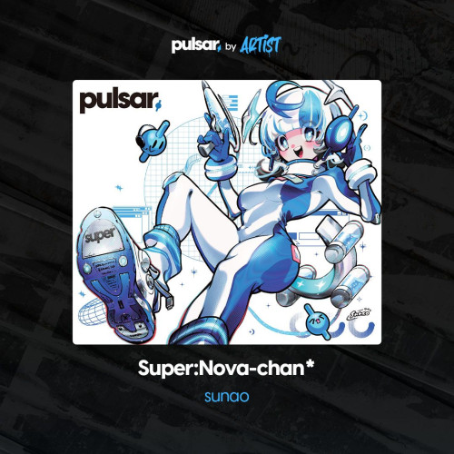派世Pulsar by ARTIST二次元鋼化玻璃滑鼠墊女生電競遊戯FPS專用
