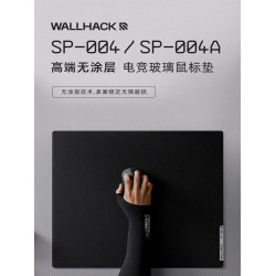 WALLHACK沃哈克SP004鋼化玻璃滑鼠墊桌墊辦公電競遊戯FPS專用大號