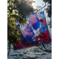 AbyssGaming【琉璃】紅玉二次元鋼化玻璃滑鼠墊電競遊戯FPS專用大