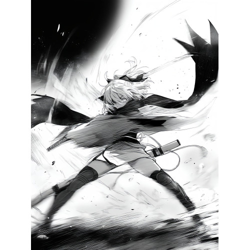 Fate/Grand Order沖田總司二次元鋼化玻璃滑鼠墊電競遊戯FPS專用