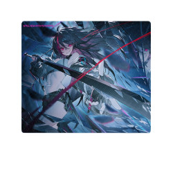 Hachiware Zero二次元鋼化玻璃滑鼠墊女生電競遊戯FPS專用超大號
