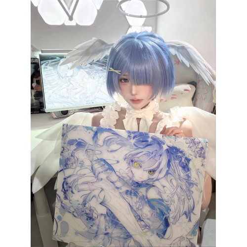 Hachiware[ice]二次元微蝕刻塗層鋼化玻璃滑鼠墊電競遊戯FPS專用