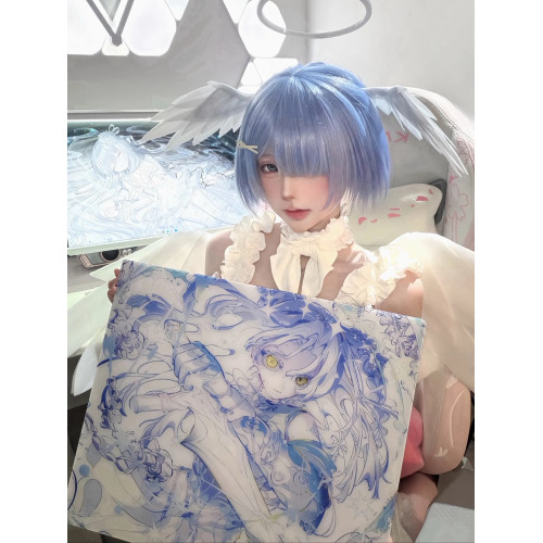 Hachiware[ice]二次元微蝕刻塗層鋼化玻璃滑鼠墊電競遊戯FPS專用