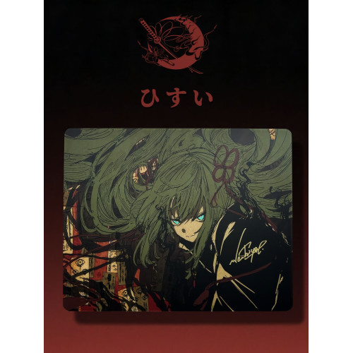 Abyssgaming琉璃嵐玉紅玉二次元鋼化玻璃滑鼠墊電競遊戯FPS專用大