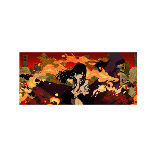 Abyssgaming【Daimon】紅玉鋼化玻璃滑鼠墊超大號電競遊戯FPS專用