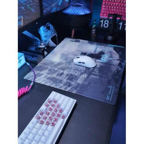 WALLHACK沃哈克SP005荒境YUME鋼化玻璃滑鼠墊電競遊戯FPS專用超大