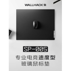 WALLHACK沃哈克SP005鋼化玻璃滑鼠墊桌墊辦公電競遊戯FPS專用大號