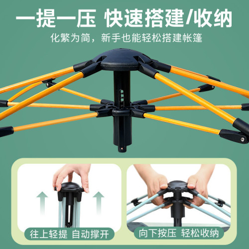 日本精工品質露營折曡帳篷戶外防雨防曬自動速開露營假雙層可攜式