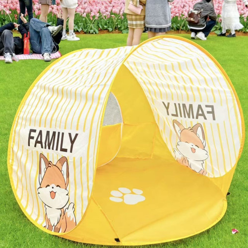 公園帳篷兒童遊戯屋沙灘遮陽防曬野餐帳篷天幕露營一秒速開免搭建