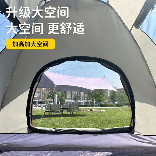 帳篷戶外可攜式自動速開雙層帳篷防雨防曬露營裝備野營過夜免搭建