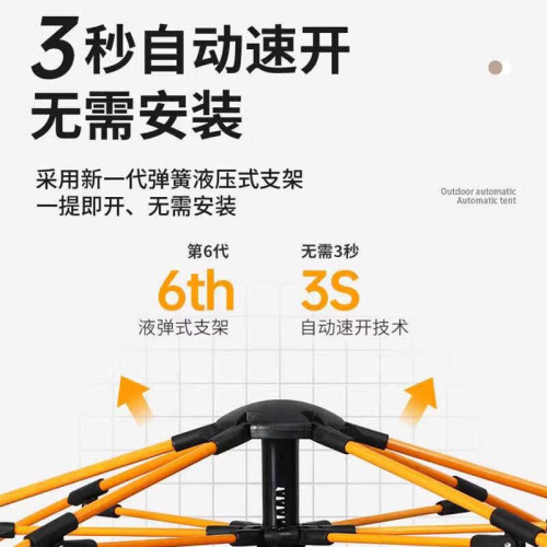 德國全自動帳篷戶外野營可攜式折疊野外露營野營裝備大全防雨防蚊
