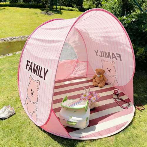 春遊帳篷戶外露營免搭建一鍵開合速開可折曡防風防雨加厚防曬帳篷