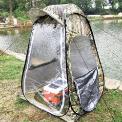 釣魚帳篷保暖防曬單人加厚防雨防風野外戶外簡易折疊速開防蚊專用