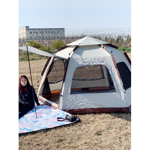 戶外露營野餐可攜式速開遮陽帳篷公園景區度假村營地遊自動帳