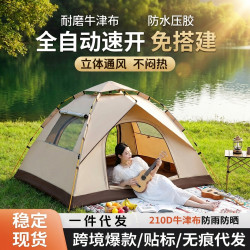 帳篷戶外 折疊可攜式 公園露營裝備 野營防曬遮光全自動速開帳篷