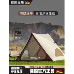 德國新款三角自動速開帳篷戶外可攜式露營公園沙灘遮陽裝備野餐帳
