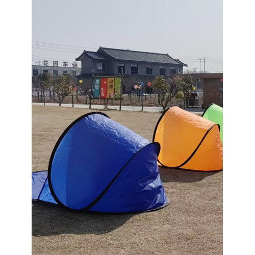 戶外帳篷新款單人休閒速開免搭建防曬遮陽沙灘帳篷單層帳篷易折疊