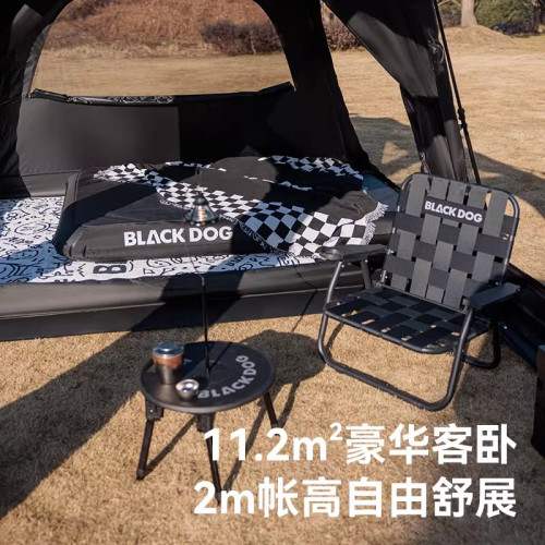 BLACKDOG黑狗星逐13X戶外屋脊帳篷天幕二合一露營過夜自動速開帳